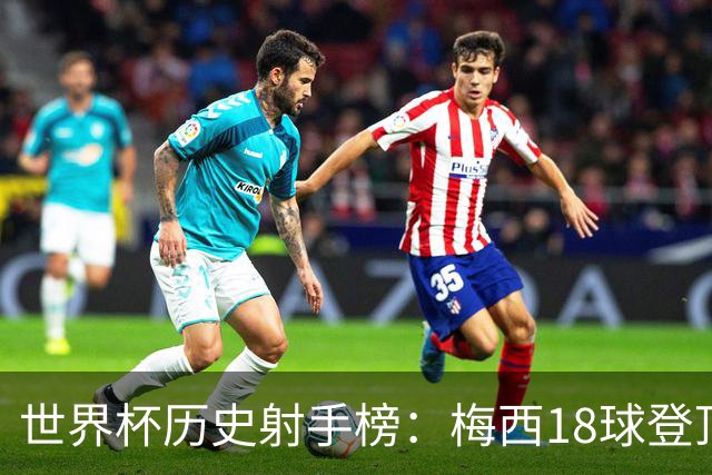 世界杯历史射手榜：梅西18球登顶 姆巴佩16球并列第2 C罗凯恩10球